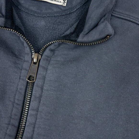 American Giant Sweatshirt Womens Small Full Zip Heavyweight Jacket Gray Made USA - Picture 6 of 14